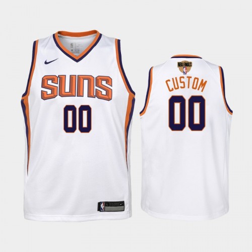 Phoenix Suns #00 Custom 2021 NBA Finals Association Edition White Jersey