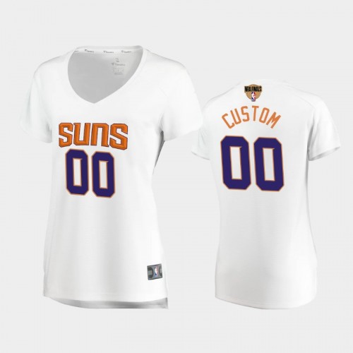 Phoenix Suns #00 Custom 2021 NBA Finals Association Edition White Jersey