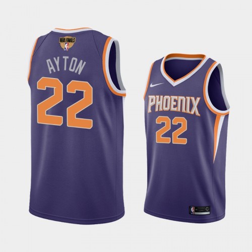 Phoenix Suns #22 Deandre Ayton 2021 NBA Finals Purple Jersey