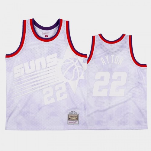 Phoenix Suns #22 Deandre Ayton White 1996-97 Cloudy Skies Jersey - Hardwood Classics