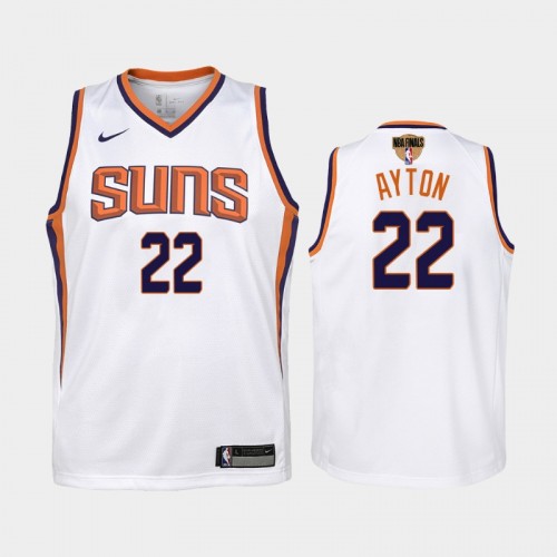 Phoenix Suns #22 Deandre Ayton 2021 NBA Finals Association Edition White Jersey