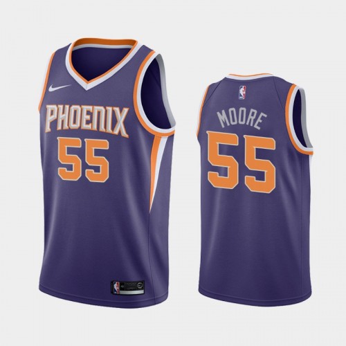 Men's Phoenix Suns E'Twaun Moore #55 2020-21 Icon Purple Jersey