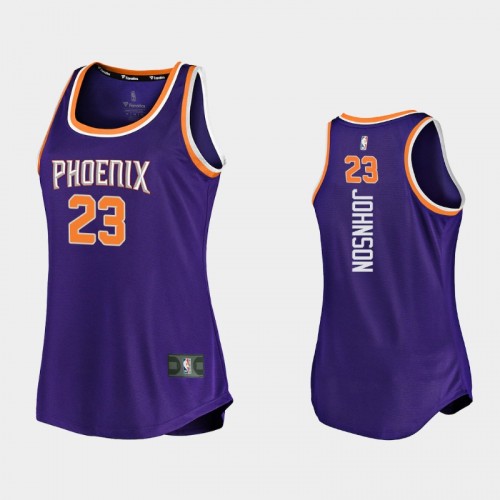 Phoenix Suns Cameron Johnson Women #23 Icon Edition Tank Purple Jersey