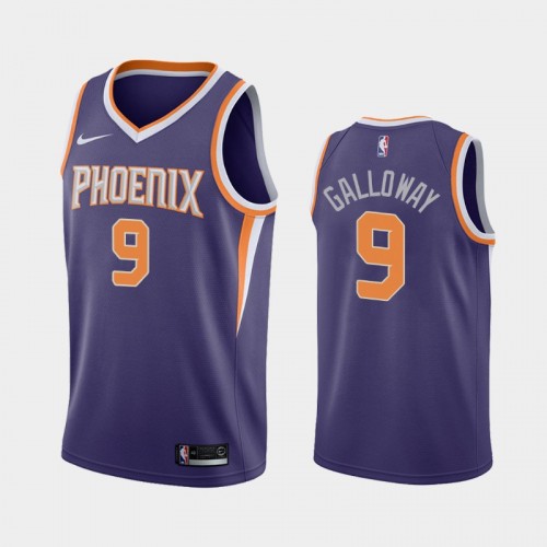 Men's Phoenix Suns Langston Galloway #9 2020-21 Icon Purple Jersey