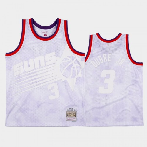 Phoenix Suns #3 Kelly Oubre Jr. White 1996-97 Cloudy Skies Jersey - Hardwood Classics