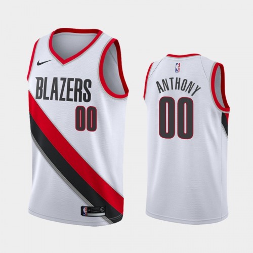 Men's Portland Trail Blazers Carmelo Anthony #00 2020-21 Association White Jersey