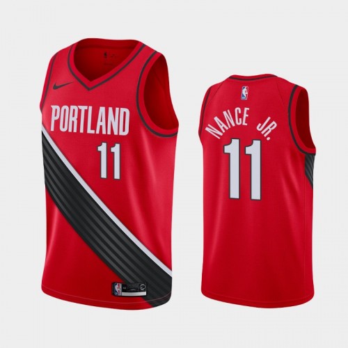 Portland Trail Blazers Larry Nance Jr. Men #11 Icon Edition 2021 Trade Red Jersey