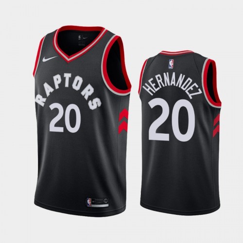 Toronto Raptors Statement #20 Dewan Hernandez Black 2019 NBA Draft Jersey