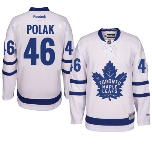 Roman Polak #46 White Away Premier Jersey