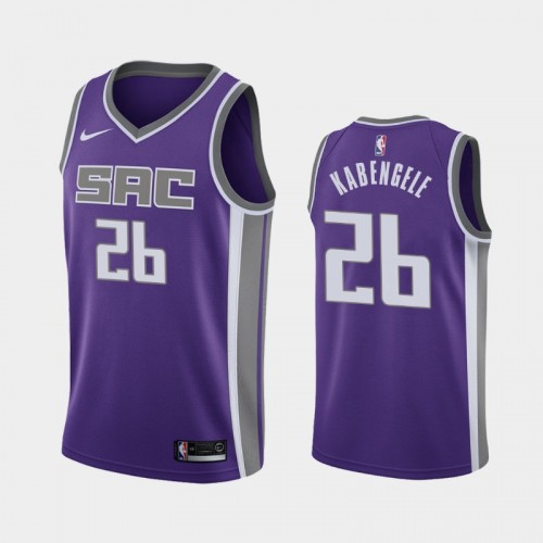 Men's Sacramento Kings Mfiondu Kabengele #26 2021 Icon Purple Jersey