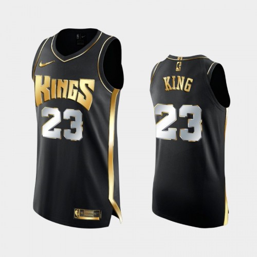 Sacramento Kings #23 Louis King 2021 Summer League Championship MVP Golden Limited Black Jersey