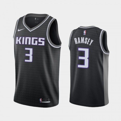 Men's Sacramento Kings Jahmi'us Ramsey #3 Statement 2020 NBA Draft Black Jersey