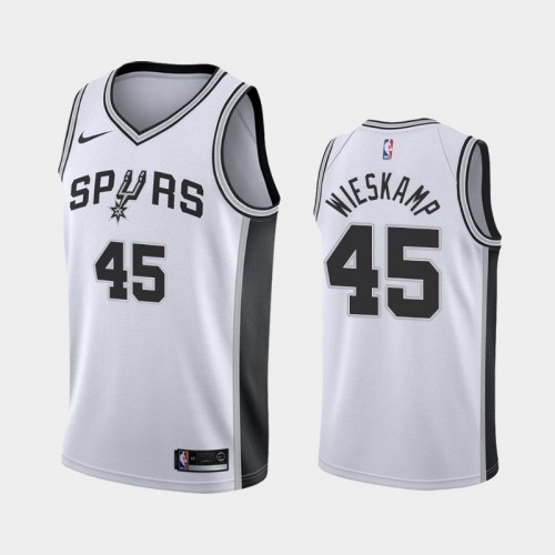San Antonio Spurs Joe Wieskamp Men #45 Classic Edition 2021 NBA Draft White Jersey