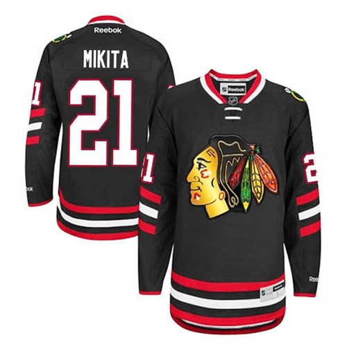 Stan Mikita #21 Black 2014 Stadium Series Jersey