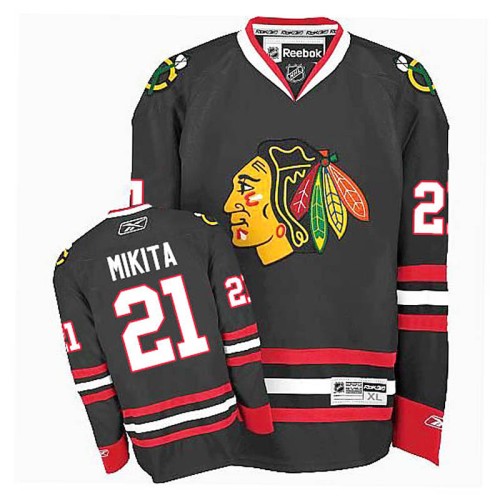 Stan Mikita #21 Black Alternate Jersey