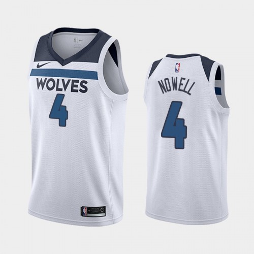 Minnesota Timberwolves Association #4 Jaylen Nowell White 2019 NBA Draft Jersey