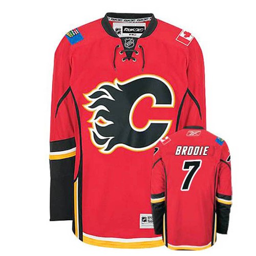 TJ Brodie #7 Red Home Jersey
