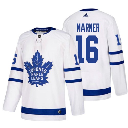 #16 Mitchell Marner White 2017-2018 Away Jersey