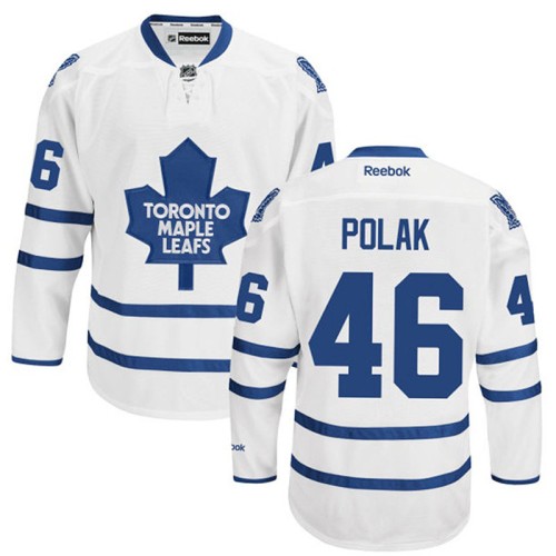 Roman Polak #46 White Away Premier Jersey