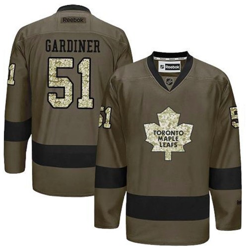 Jake Gardiner #51 Green Camo Player Jersey