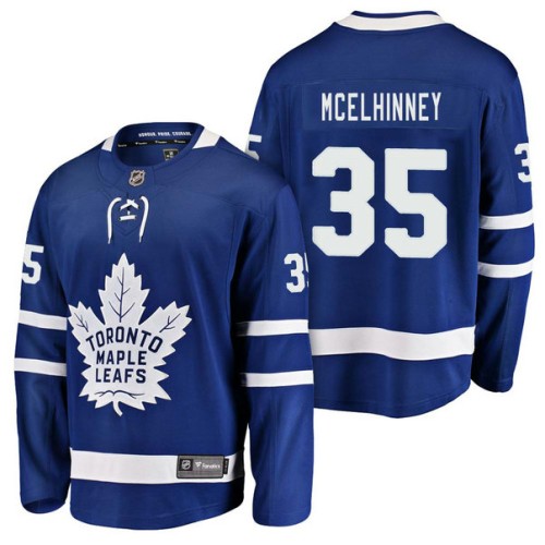 #35 Breakaway Player Curtis McElhinney Jersey Blue