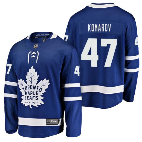 #47 Breakaway Player Leo Komarov Jersey Blue