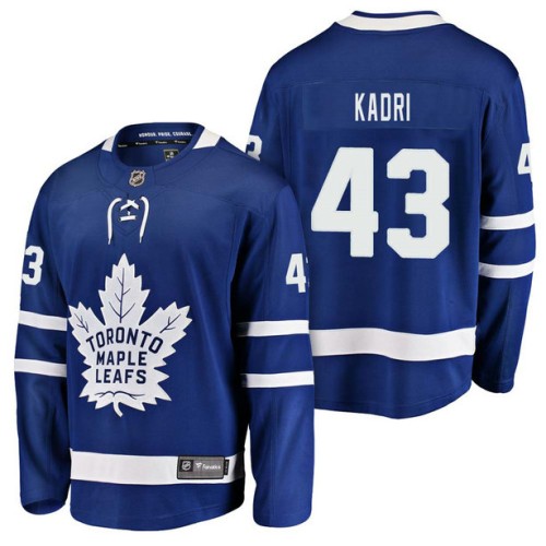 #43 Breakaway Player Nazem Kadri Jersey Blue