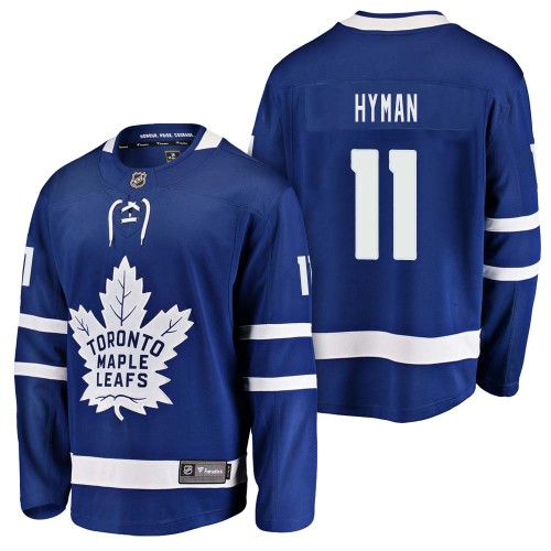 #11 Breakaway Player Zach Hyman Jersey Blue