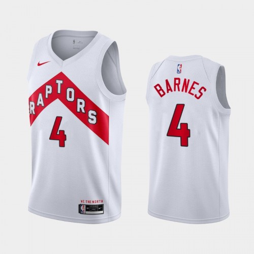 Scottie Barnes Men #4 Association Edition White Jersey