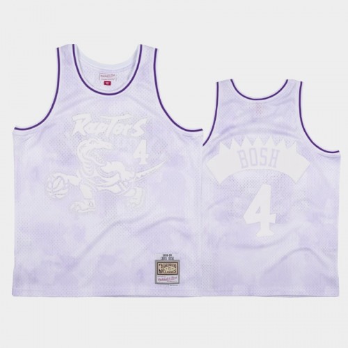 Toronto Raptors #4 Chris Bosh White 1998-99 Cloudy Skies Jersey - Hardwood Classics