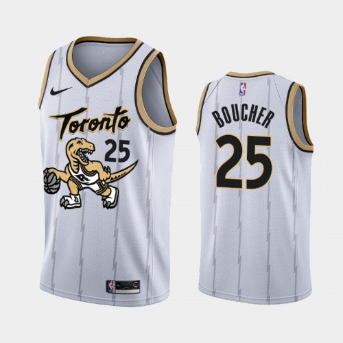 Men's Toronto Raptors Chris Boucher 2021-22 City Edition White Jersey