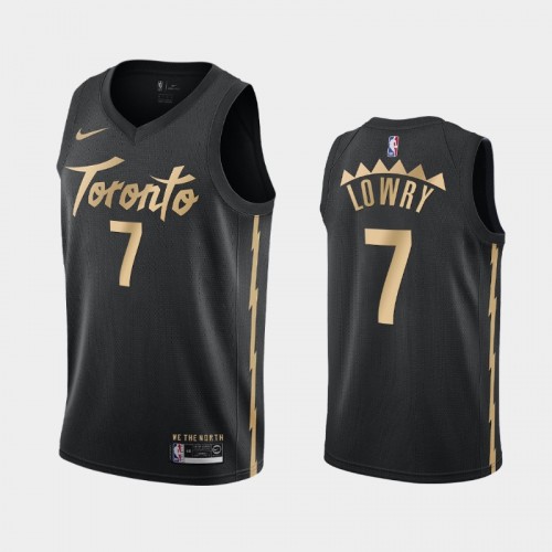 Men's Toronto Raptors #7 Kyle Lowry 2019-20 City Black Jersey