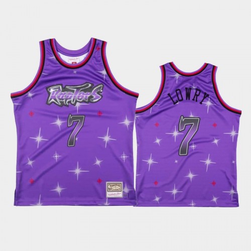 Men's Toronto Raptors #7 Kyle Lowry Airbrush Fashion Purple Jersey