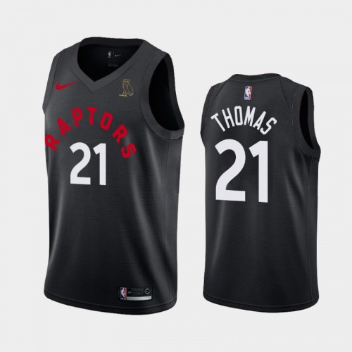 Toronto Raptors #21 Matt Thomas Raptors X OVO Black Jersey