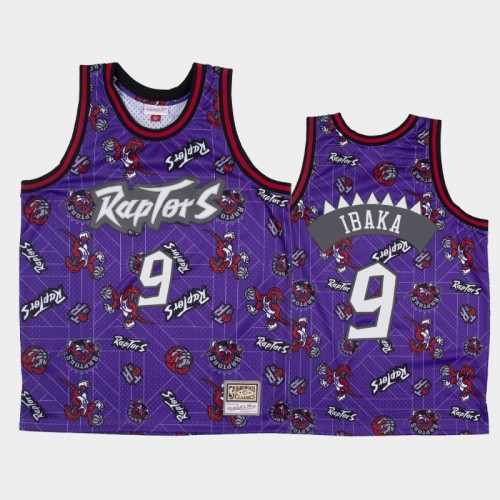 Serge Ibaka Toronto Raptors #9 Purple Tear Up Pack Hardwood Classics Jersey