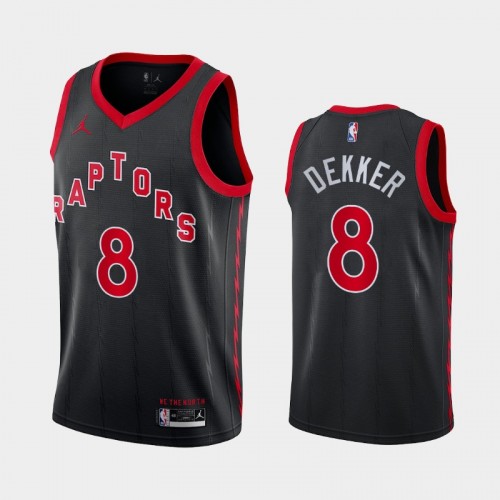 Sam Dekker Men #8 Statement Edition 2021 Trade Black Jersey