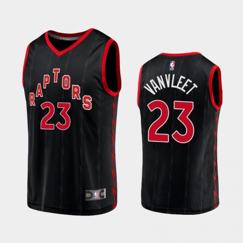 Men's Toronto Raptors Fred VanVleet 2020-21 Statement Replica Black Jersey