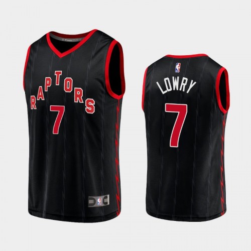 Men's Toronto Raptors Kyle Lowry 2020-21 Statement Replica Black Jersey