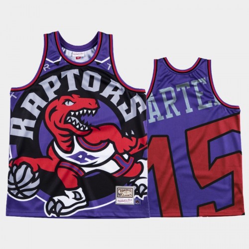 Toronto Raptors #15 Vince Carter Purple Big Face Jersey - HWC