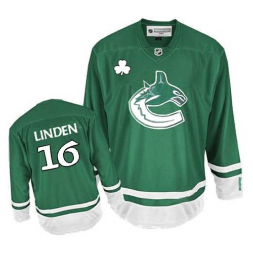 Trevor Linden #16 Green St. Patrick's Day Jersey