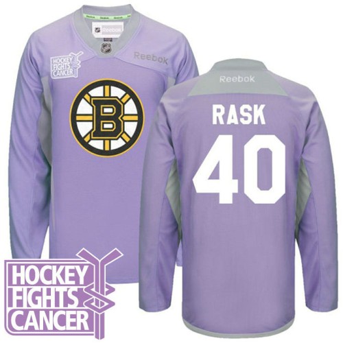 Tuukka Rask #40 Purple Hockey Fights Cancer Jersey