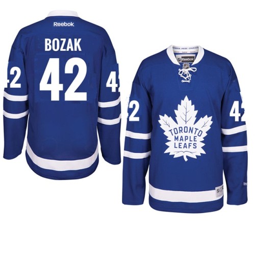 Tyler Bozak #42 Royal Home Premier Jersey