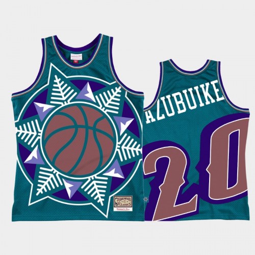 Utah Jazz #20 Udoka Azubuike Teal Big Face 2.0 Jersey