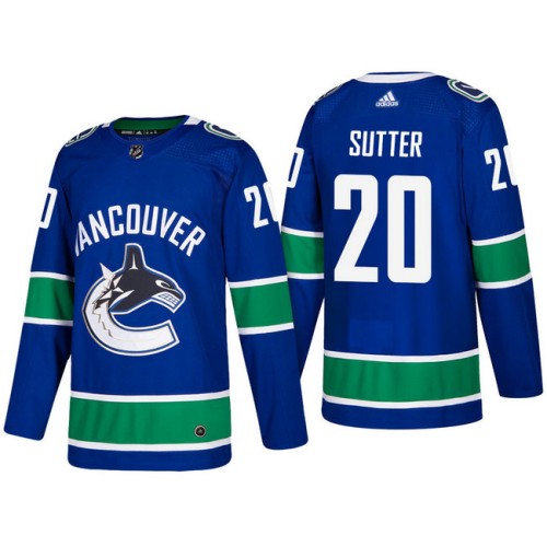 #20 Brandon Sutter Blue 2017-2018 Season Home Jersey