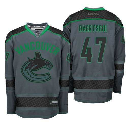 #47 Sven Baertschi Storm Cross Check Fashion Jersey