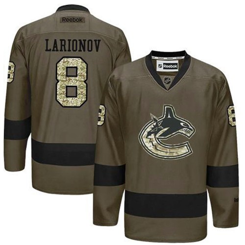 Igor Larionov #8 Green Camo Player Jersey