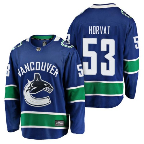 #53 Breakaway Player Bo Horvat Jersey Blue