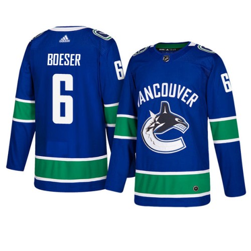 #6 Royal Authentic Home Brock Boeser Jersey