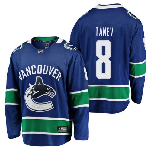 #8 Breakaway Player Christopher Tanev Jersey Blue