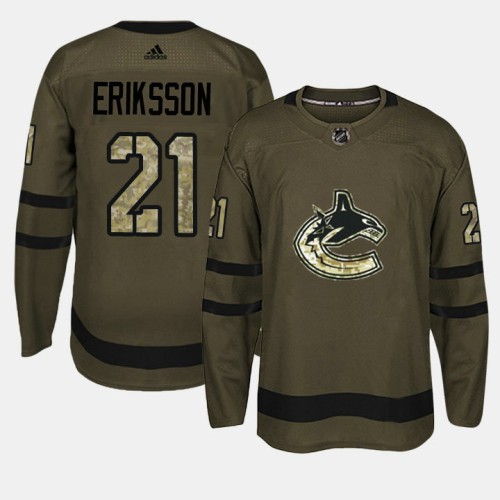 #21 Camo Salute To Service Loui Eriksson Jersey